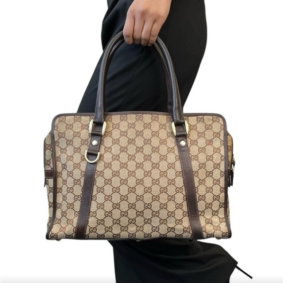 Gucci GG Monogram Shoulder Bag Briefcase - Picture 3 of 11